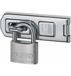 ABUS Überfalle- Und Vorhangschloss-Kombination 100/100 + 54TI/40 B/DFNLI -Abus Lock Geschaft ueberfalle drahtueberfalle 1585659 czm