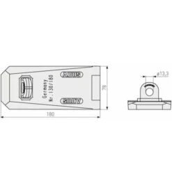 ABUS Überfalle 130/180 -Abus Lock Geschaft ueberfalle drahtueberfalle 1586326 czm
