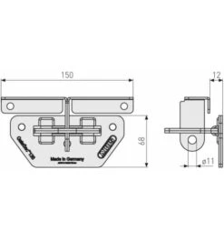 ABUS Rolltorsicherung 138/150 GateSec -Abus Lock Geschaft ueberfalle drahtueberfalle 1586328 czm