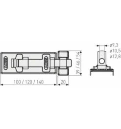 ABUS Überfalle 300/100 B/SB -Abus Lock Geschaft ueberfalle drahtueberfalle 1586339 czm