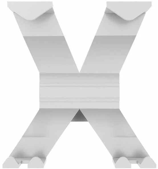 Wandgarderobe Alu.4HakenLänge 170mm Signalweiß 3 Wandgarderobe Alu.4HakenLänge 170mm Signalweiß