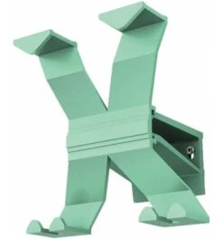 Wandgarderobe Alu.4HakenLänge 170mm Grün