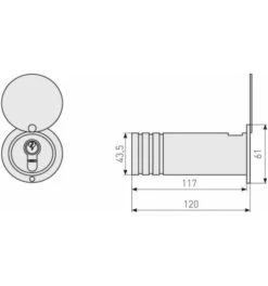 ABUS Schlüsseleinbautresor 729 -Abus Lock Geschaft weitere schloesser beschlaege 1586344 czm
