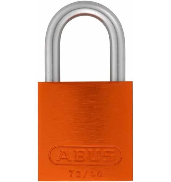 ABUS Vorhangschloss Aluminium 72LL/40 Orange Vs. Lock-Tag 3 ABUS Vorhangschloss Aluminium 72LL/40 Orange Vs. Lock-Tag