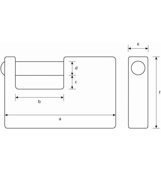 ABUS Vorhangschloss Monobloc 82/70 Gl.-8514 5 ABUS Vorhangschloss Monobloc 82/70 Gl.-8514 – Bild 3