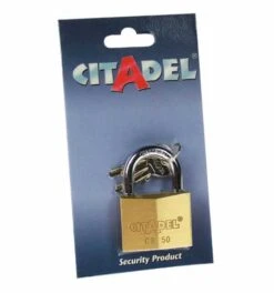 ABUS Messing-Hangschloss CITADEL CB50 SB
