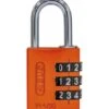 ABUS Zahlenschloss 144/30 Orange B/DFNLI -Abus Lock Geschaft zahlenschloesser 1585807 czm