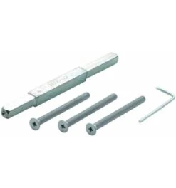 Hoppe Befestigungsset Türd.87-92mm M6x100 Verz. VK10mm Stift-L.170mm