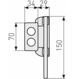 ABUS Sperrbügel-Set PSB2700 ER -Abus Lock Geschaft zubehoer fuer panzerriegelschloss 1586420 czm