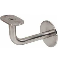 KWS GA-Handlaufstütze, 4571, Mit Flacher Auflage, Edelstahl Matt Gebürstet