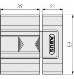 ABUS Tür-Zusatzschloss SR30 B -Abus Lock Geschaft zusatzschloss 1586436 czm 2